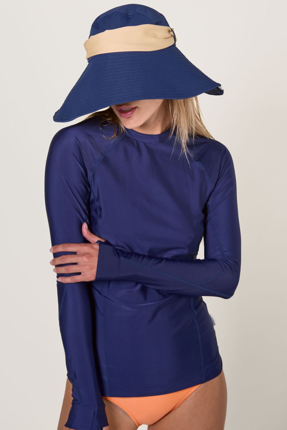 Chapeau anti-uv - femme - LA ROCHELLE - Bleu – Image 7